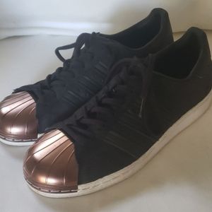 One of a Kind...Adidas Metal Rose Gold Shell Toes